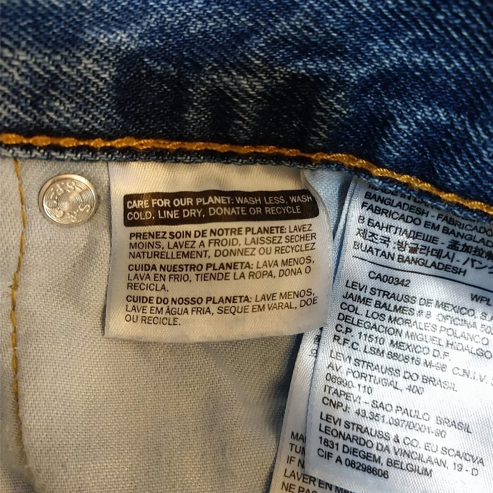 Men's Levi's 505 Straight Leg Jeans Size 40x29 - Picture 9 of 10